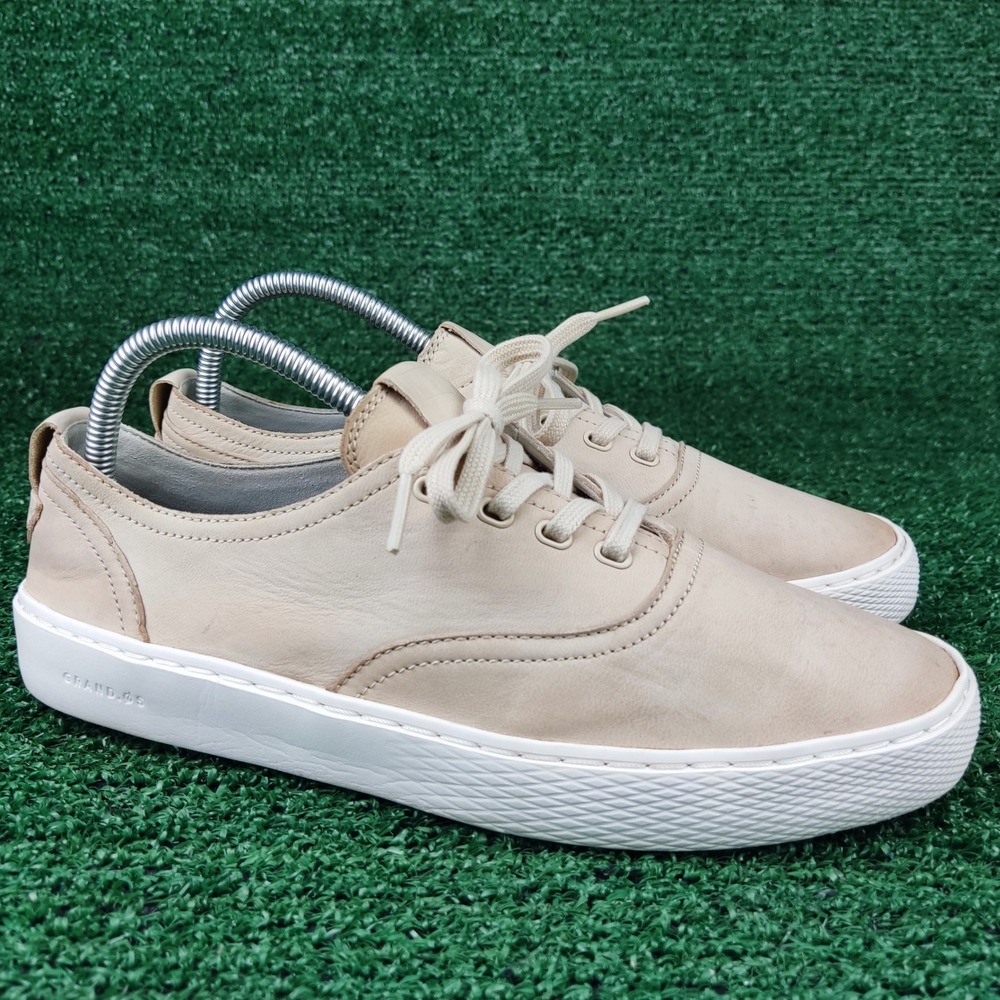 Cole Haan Sneakers Womens 9 Beige Grand Crosscourt Leather Low Top W11429